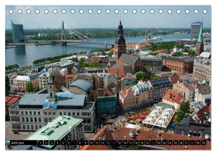 Produktbild: Lettlands Sch&ouml;nheiten (Tischkalender 2026 DIN A5 quer), CALVENDO Monatskalender