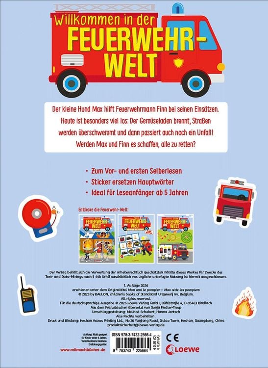 Produktbild: Meine Feuerwehr-Welt - Max, der Feuerwehrhund