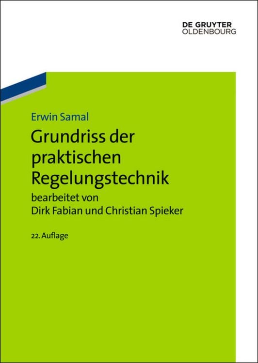 Produktbild: Grundriss der praktischen Regelungstechnik