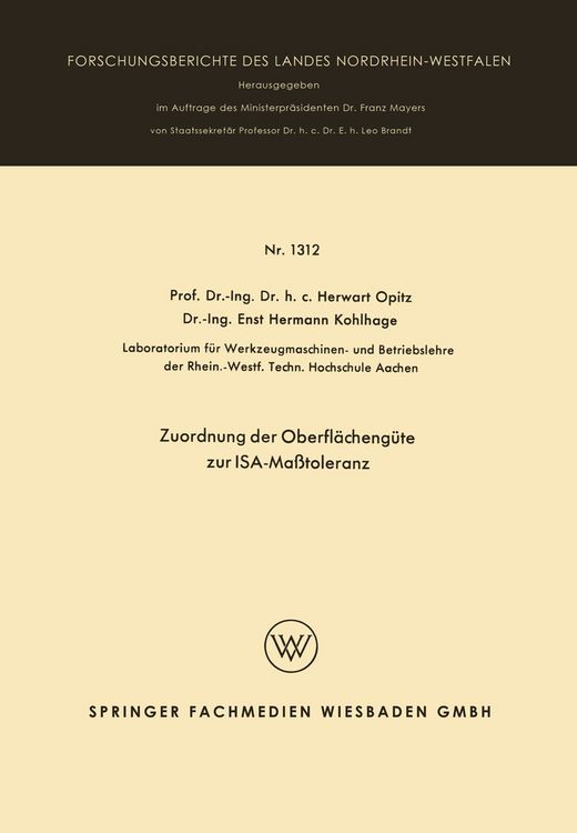 Produktbild: Zuordnung der Oberfl&auml;cheng&uuml;te zur ISA-Ma&szlig;toleranz