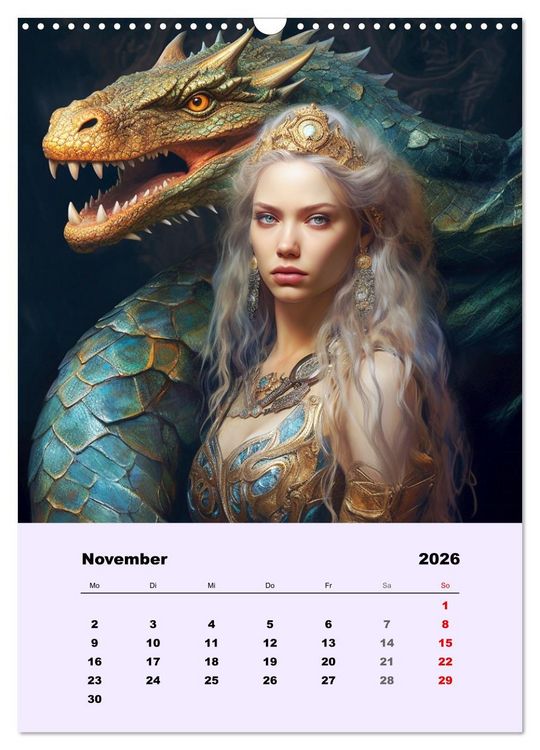 Produktbild: Magische Reise zu mystischen Wesen. Keltische Fantasie-Gestalten (Wandkalender 2026 DIN A3 hoch), CALVENDO Monatskalender