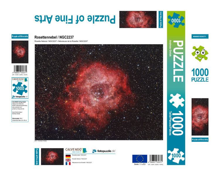 Produktbild: CALVENDO Puzzle Rosettennebel / NGC2237 | 1000 Teile Lege-Gr&ouml;&szlig;e 64x48cm Foto-Puzzle f&uuml;r gl&uuml;ckliche Stunden
