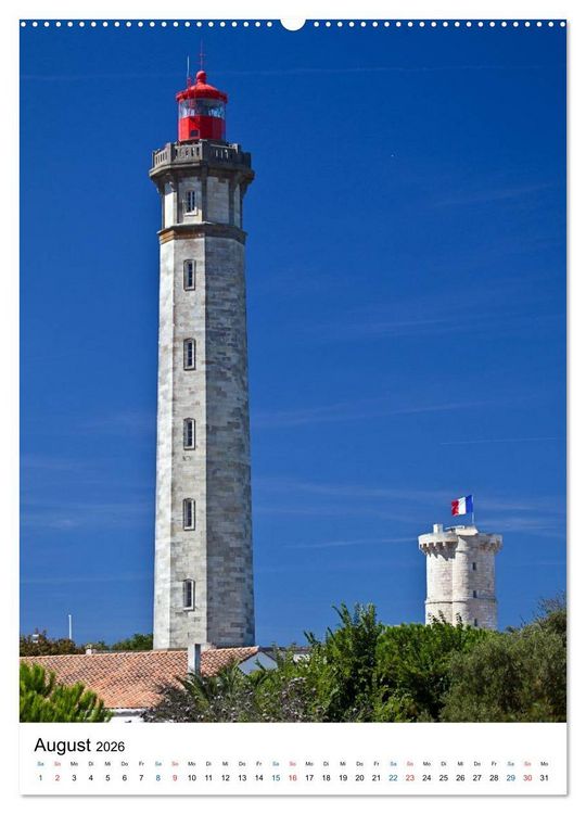 Produktbild: Leuchtt&uuml;rme an der Atlantikk&uuml;ste (Wandkalender 2026 DIN A2 hoch), CALVENDO Monatskalender
