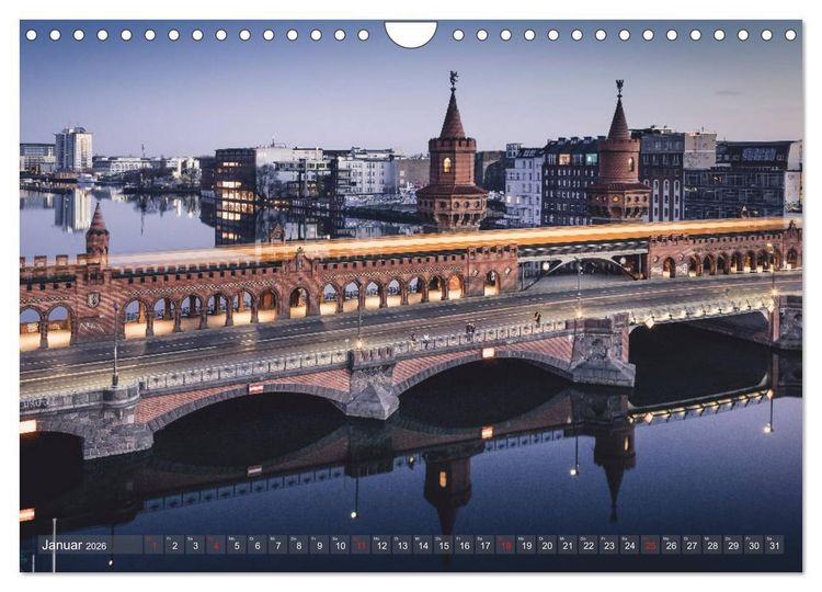 Produktbild: Berlin von oben (Wandkalender 2026 DIN A4 quer), CALVENDO Monatskalender