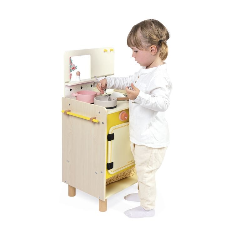 Produktbild: Kinderherd " Liebe Omama" aus Holz &ndash; Spielk&uuml;che mit Backofen