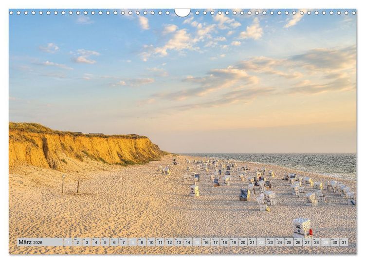 Produktbild: Wundersch&ouml;nes Sylt - Perle der Nordsee (Wandkalender 2026 DIN A3 quer), CALVENDO Monatskalender