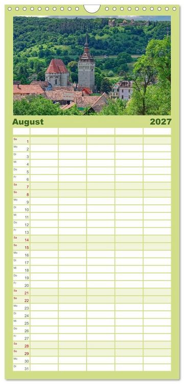 Produktbild: Familienplaner 2027 - Siebenb&uuml;rgen und das Fagaras Gebirge mit 5 Spalten (Wandkalender, 21 x 45 cm) CALVENDO