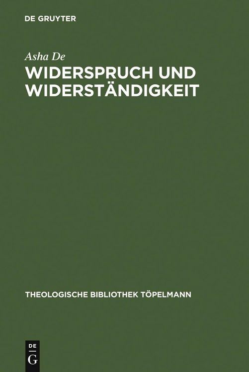 Produktbild: Widerspruch und Widerst&auml;ndigkeit
