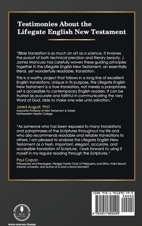 Produktbild: Lifegate English New Testament