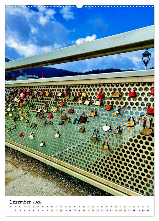 Produktbild: Unverg&auml;ngliche Liebe - Liebesschl&ouml;sser romantische Symbolik f&uuml;r die ewige Liebe (hochwertiger Premium Wandkalender 2026 DIN A2 hoch), Kunstdruck in Hochglanz