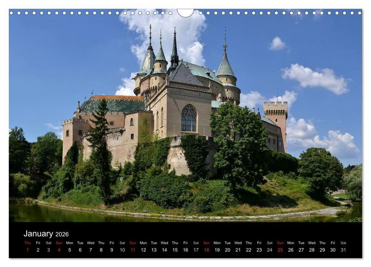 Produktbild: Monuments of Slovakia 2026 (Wall Calendar 2026 DIN A3 landscape), CALVENDO 12 Month Wall Calendar