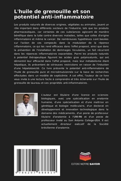 Produktbild: L'huile de grenouille et son potentiel anti-inflammatoire