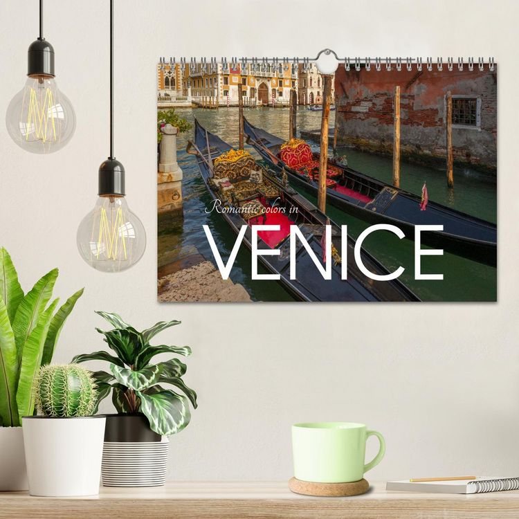 Produktbild: Romantic colors in Venice (Wall Calendar 2026 DIN A4 landscape), CALVENDO 12 Month Wall Calendar