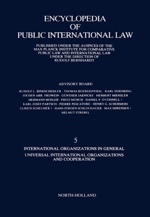 Produktbild: International Organizations in General Universal International Organizations and Cooperation
