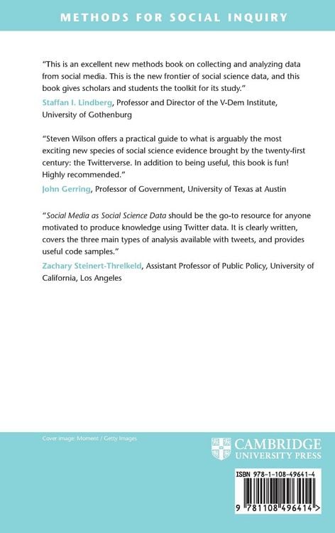 Produktbild: Social Media as Social Science Data