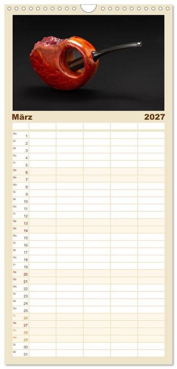 Produktbild: Familienplaner 2027 - Pfeifenwelten mit 5 Spalten (Wandkalender, 21 x 45 cm) CALVENDO