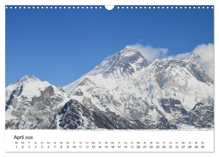 Produktbild: Solo Khumbu (Wandkalender 2026 DIN A3 quer), CALVENDO Monatskalender