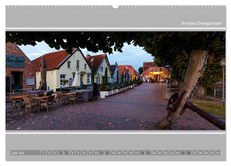 Produktbild: Greetsiel-Panorama (hochwertiger Premium Wandkalender 2026 DIN A2 quer), Kunstdruck in Hochglanz