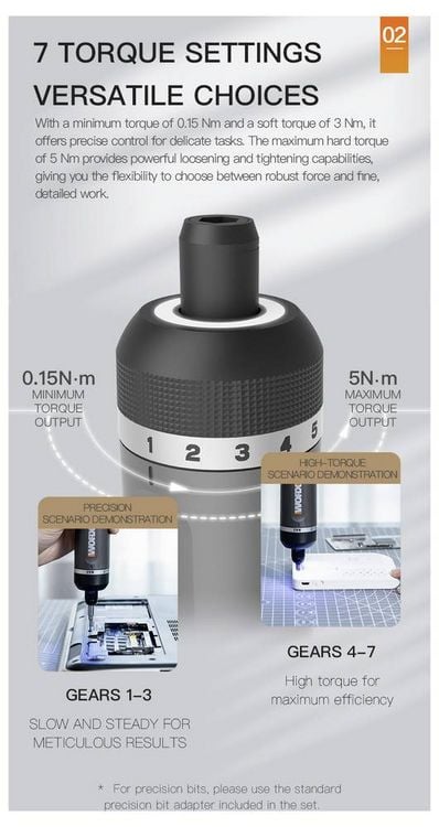 Produktbild: Worx WX242 Akku-Schrauber 4V 2.0Ah Li-Ion inkl. Koffer