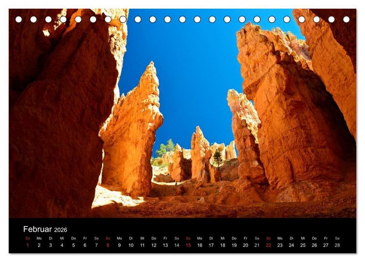 Produktbild: USA Landscapes (Tischkalender 2026 DIN A5 quer), CALVENDO Monatskalender