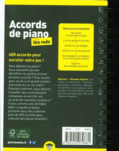 Produktbild: Accords de piano pour les nuls