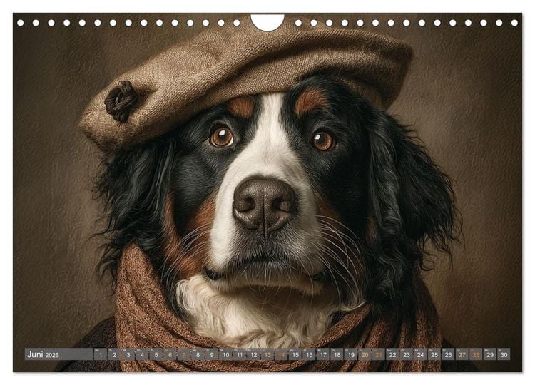 Produktbild: Tierisch gut angezogen (Wandkalender 2026 DIN A4 quer), CALVENDO Monatskalender