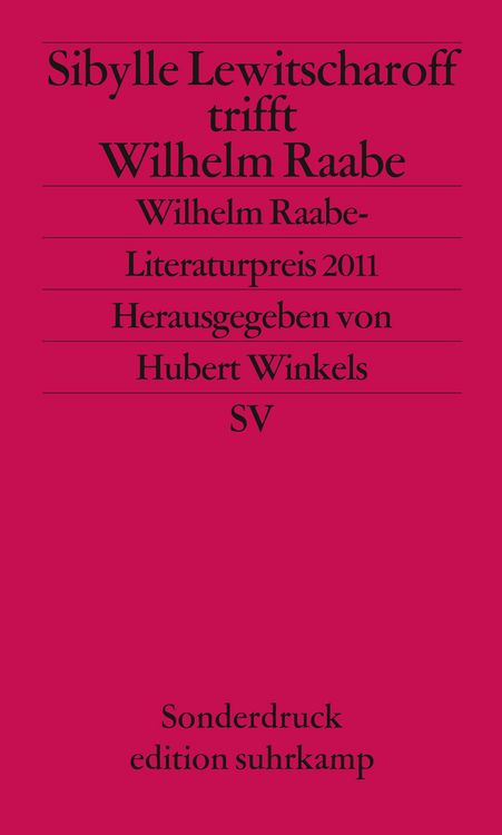 Produktbild: Sibylle Lewitscharoff trifft Wilhelm Raabe