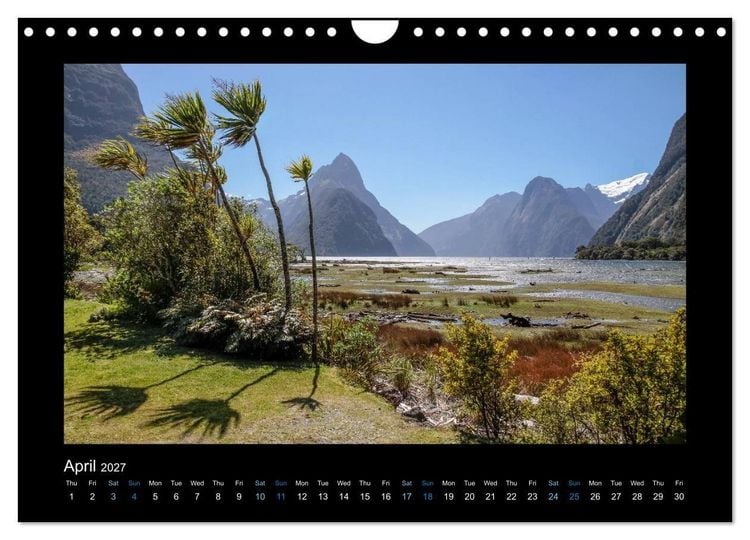 Produktbild: New Zealand - The most beautiful places (Wall Calendar 2027 DIN A4 landscape), CALVENDO 12 Month Wall Calendar
