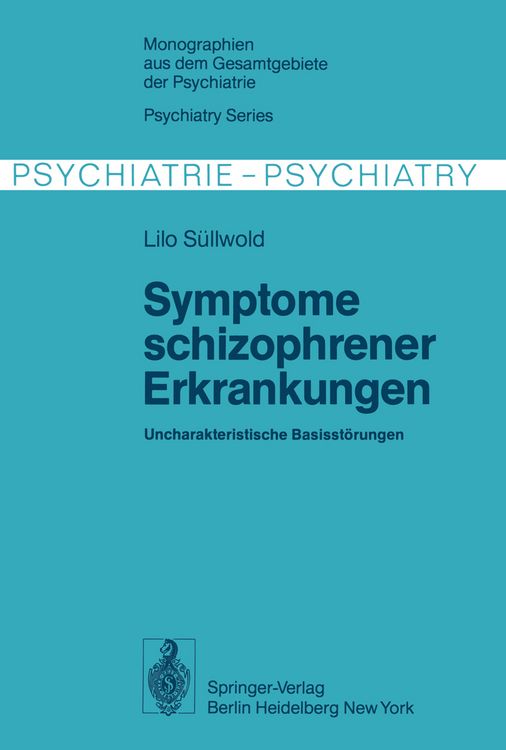 Produktbild: Symptome schizophrener Erkrankungen