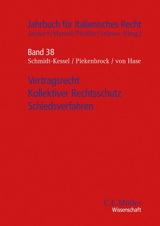 Produktbild: Vertragsrecht - Kollektiver Rechtsschutz - Schiedsverfahren
