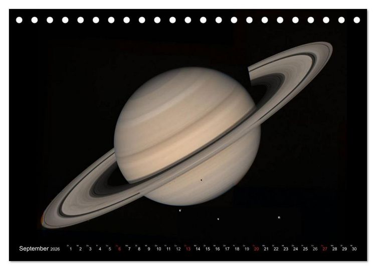 Produktbild: Sonne, Monde und Planeten (Tischkalender 2026 DIN A5 quer), CALVENDO Monatskalender