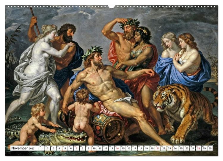 Produktbild: Mythologische Geschichten in barocker Pracht (hochwertiger Premium Wandkalender 2027 DIN A2 quer), Kunstdruck in Hochglanz