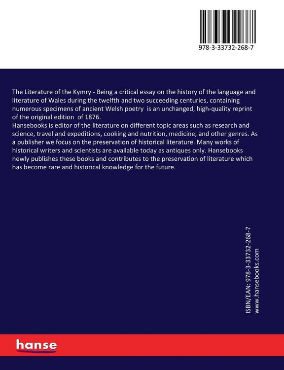 Produktbild: The Literature of the Kymry
