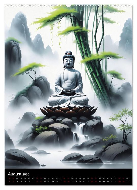 Produktbild: Asiatische Inspiration Fern&ouml;stlicher Art - Helle Werke (hochwertiger Premium Wandkalender 2026 DIN A2 hoch), Kunstdruck in Hochglanz