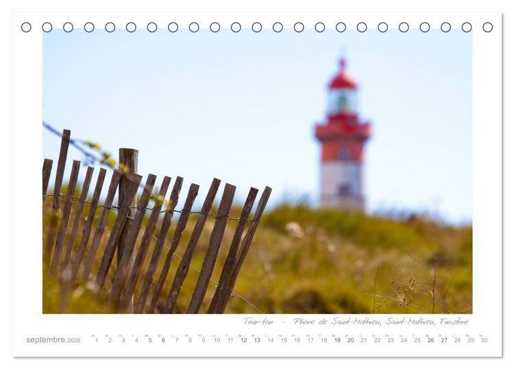 Produktbild: R&ecirc;ves de Bretagne - Breizh (Calendrier de bureau 2026 DIN A5 vertical), CALVENDO calendrier mensuel