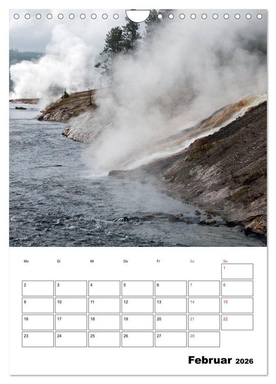 Produktbild: Yellowstone und Grand Tetons Nationalparks (Wandkalender 2026 DIN A4 hoch), CALVENDO Monatskalender