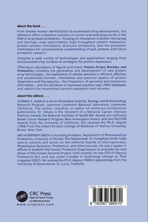 Produktbild: Protein Arrays, Biochips and Proteomics