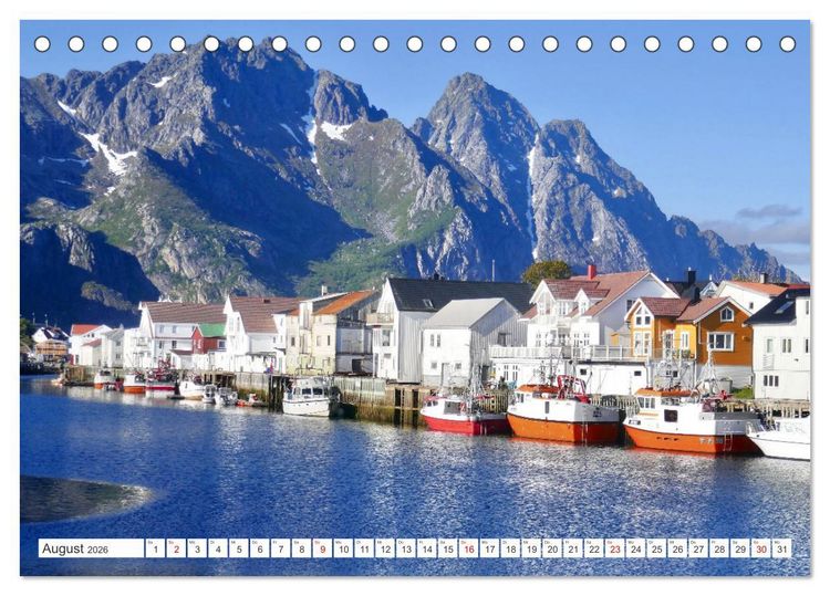 Produktbild: Norwegen - Unterwegs auf den Lofoten (Tischkalender 2026 DIN A5 quer), CALVENDO Monatskalender