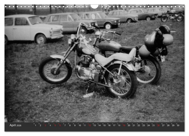 Produktbild: east Rider - Biker und Bikes aus der DDR (Wandkalender 2026 DIN A3 quer), CALVENDO Monatskalender