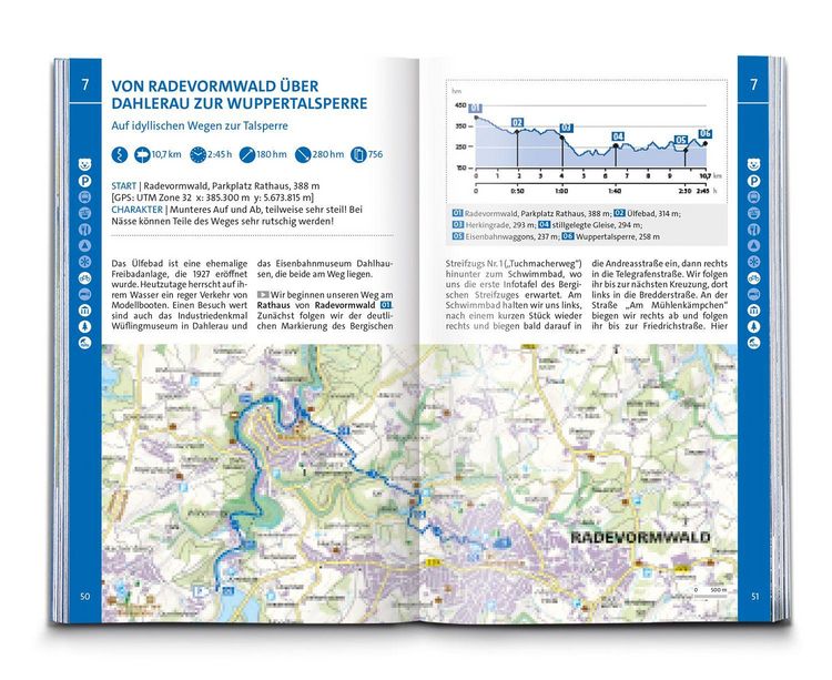 Produktbild: KOMPASS Wanderf&uuml;hrer Bergisches Land, Naturpark zwischen Rhein und Sauerland, 60 Touren