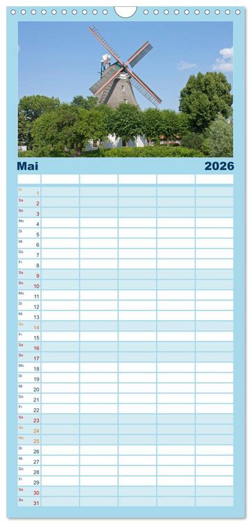 Produktbild: Familienplaner 2026 - Hamburg - Perle an der Elbe mit 5 Spalten (Wandkalender, 21 x 45 cm) CALVENDO