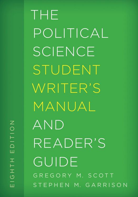 Produktbild: The Political Science Student Writer's Manual and Reader's Guide