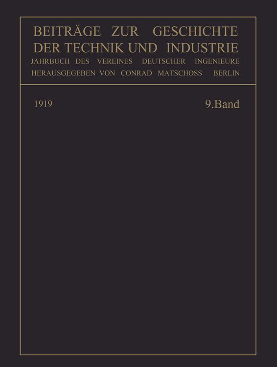 Produktbild: Beitr&auml;ge zur Geschichte der Technik und Industrie