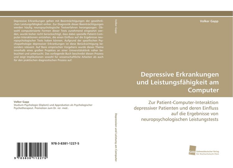Produktbild: Depressive Erkrankungen und Leistungsf&auml;higkeit am Computer