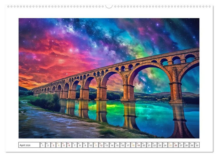 Produktbild: Ber&uuml;hmte Br&uuml;ckenwunder (hochwertiger Premium Wandkalender 2026 DIN A2 quer), Kunstdruck in Hochglanz