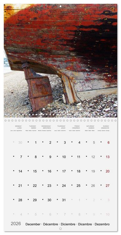 Produktbild: Bateaux &eacute;paves (Calendrier mural carr&eacute; 2026 30x30 cm) Calendrier double avec une page pour vos prises de notes