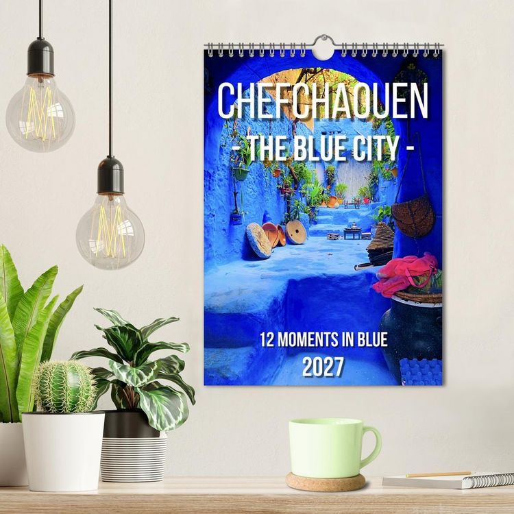 Produktbild: Chefchouen - The Blue City (Wall Calendar 2027 DIN A4 portrait), CALVENDO 12 Month Wall Calendar