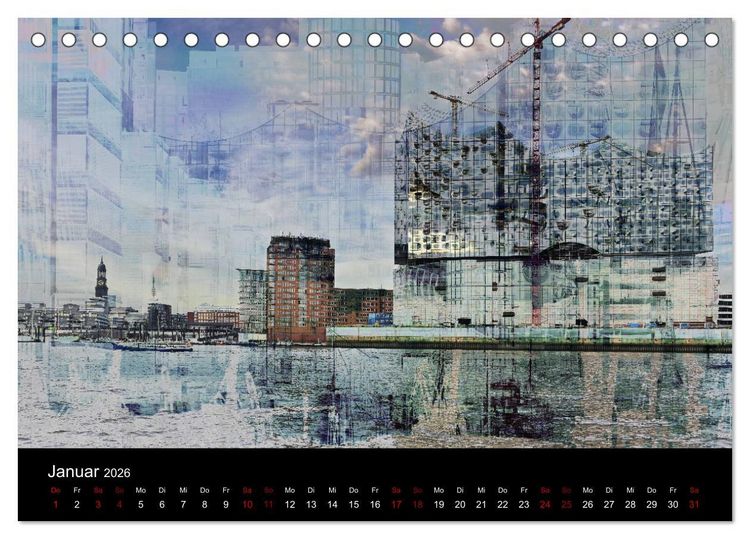 Produktbild: Elbphilharmonie-ARTig (Tischkalender 2026 DIN A5 quer), CALVENDO Monatskalender