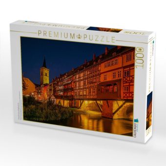 Produktbild: CALVENDO Puzzle Kr&auml;merbr&uuml;cke mit &Auml;gidienkirche | 1000 Teile Lege-Gr&ouml;&szlig;e 64x48cm Foto-Puzzle f&uuml;r gl&uuml;ckliche Stunden