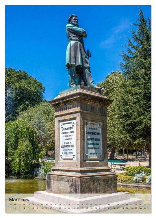 Produktbild: Santiago de Compostela &ndash; Glanz vergangener Jahrhunderte (Wandkalender 2026 DIN A2 hoch), CALVENDO Monatskalender